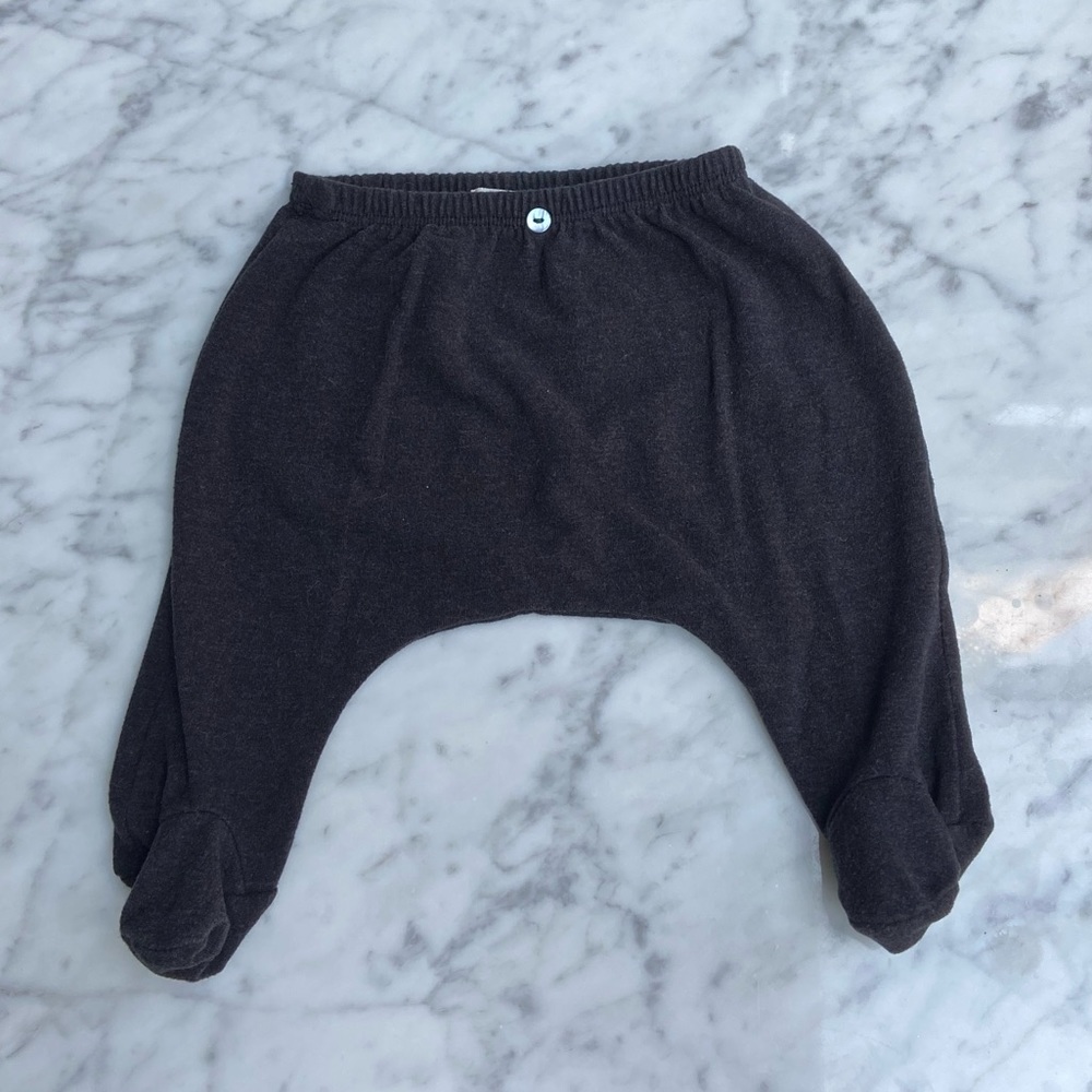 Kids Cozy Footed Pants - Black